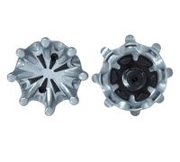 weiemgs 14 Pcs Golf Spikes For Any Shoe - Compatible With ASICS, Adidas, Callaway, Cuater，Ecco，FootJoy, Johnston, New Balance, Nike, Oakley, Puma, SQAIRZ, Under Armour, Fast Twist 3.0(Grey)