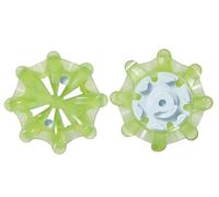 weiemgs 14 Pcs Golf Spikes For Any Shoe - Compatible With ASICS, Adidas, Callaway, Cuater，Ecco，FootJoy, Johnston, New Balance, Nike, Oakley, Puma, SQAIRZ, Under Armour, Fast Twist 3.0(Green)