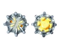 weiemgs 20 Pcs Golf Cleats Replacement Spikes With Wrench - Compatible With FootJoy, Nike, Callaway, Puma, ASICS, Ecco, SQAIRZ, Oakley, Adidas, Fast Twist，tri-lok，Slim-LOK Systems(Green)