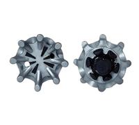 weiemgs 20 Pcs Golf Cleats Replacement Spikes With Wrench - Compatible With FootJoy, Nike, Callaway, Puma, ASICS, Ecco, SQAIRZ, Oakley, Adidas, Fast Twist，tri-lok，Slim-LOK Systems(Grey)