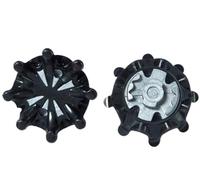 weiemgs 20 Pcs Golf Shoe Cleats Replacement Spikes With Wrench - Compatible With Adidas，Callaway，FootJoy， NIKE, Oakley,Puma, Skechers, Pins Systems Golf Shoe(Black)