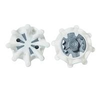 weiemgs 20 Pcs Golf Shoe Cleats Replacement Spikes With Wrench - Compatible With Adidas，Callaway，FootJoy， NIKE, Oakley,Puma, Skechers, Pins Systems Golf Shoe(White)