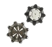 weiemgs 20 Pcs Golf Shoes Spikes Replacement With Wrench - Compatible With FootJoy，Callaway，New Balance，Nike，Adidas，Under Armour，ECCO，Fast Twist3.0, Tour Lok Golf Shoe Cleats(Clear)