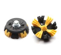 weiemgs 20 Pcs Small Metal Thead - Compatible With Golf Shoe Spikes Adidas 2001-2006，Ecco World Class Series，Footjoy Classics/dry Premlere 1857, Nike Before 2001, Puma Sf Lux Limited(Yellow)