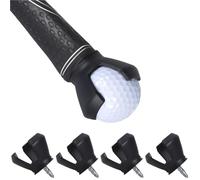 weiemgs 5 Pcs Screw-In Golf Ball Retriever Clip, Fits Putter End, No Bending, Portable Golf Ball Picker, Easy To Use Golf Accessory For Golfers, Golf Practice Tool