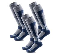 WEIERYA Ski Socks,Merino Wool Ski Socks for Skiing, Snowboarding,Outdoor Sports Thermal Ski Socks Men,Pack of 3,Blue(3-5)