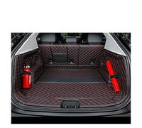 WEIFANAA Car Boot Mat For Jaecoo J7 For Phev 2025 Car Boot Mat Rear Trunk Liner Cargo Leather Floor Carpet Tray Protector Mats Car Trunk Mats(Full set black red)