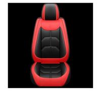 WEIFANAA Car Seat Covers 1 PC For TOYOTA For Corolla For Yaris For Prius For Vios For Kluger For Sequoia Universal PU Leather Car Seat Cover(Black Red)