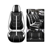 WEIFANAA Car Seat Covers For Toyota For Corolla For Camry For Rav4 For Auris For Prius For Yalis For Avensis 5 Seats(Black white)