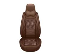 WEIFANAA Car Seat Covers For Toyota For Corolla For Camry For Rav4 For Auris For Prius For Yalis Ice Silk Breathable Car Leather Seat Cover(Coffee pillow)