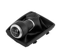 WEIFANAA Car Shift Knob for A4 S4 8K A5 8T Q5 8R S-Line 2007-2015 Car Manual Gear Shift Knob 5/6 Speed with Leather Gaiter Boot Cover Gear Shift Knob Head(5 Speed Black Line)