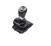 WEIFANAA Car Shift Knob for Skoda for Octavia A7 MK3 2014-2019 Gear Shift Knob Lever Shifter Leather Gaiter Boot Cover Collar Gear Shift Knob Head(6 Speed)