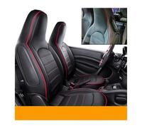 WEIFANAA For Smart 453 For Fortwo Interior Accessories Pad Mat Car Seat Cover Front Auto Seat Cushion Covers Protector Car Seat Covers(Q 19 Red Line)