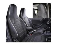WEIFANAA For Smart 453 For Fortwo Interior Accessories Pad Mat Car Seat Cover Front Auto Seat Cushion Covers Protector Car Seat Covers(B 15-18 WhiteLine)