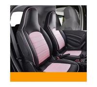 WEIFANAA For Smart 453 For Fortwo Interior Accessories Pad Mat Car Seat Cover Front Auto Seat Cushion Covers Protector Car Seat Covers(F 15-18 Black Pink)