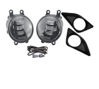 WEIFANAA Front Light Assembly For Toyota For Corolla 2007 2008 2009 2010 Fog Lamp Assembly Chrome Light Cover Grill Bezel Headlight Led(TMP-Doubl)