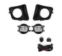 WEIFANAA Front Light Assembly For Toyota For Tundra 2014 2015-2021 LED Fog Lights DRL Daytime Running Angel Eyes Headlights 12V(LED White)