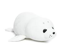 WEIGEUD White Baby Seal Plush Pillow Stuffed Animal, 50.8 | Soft Plush Toy, Cuddly Hugging Body Pillow, For Kids & Adults, Arctic Ocean Seal Doll, Cute Sea Animal Plushie
