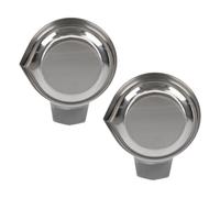 Weigh Boats Scale 2pcs Weighing Stainless Steel Tray Plate Lab Dish Containers Weight