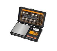 Weigh Scale - 200g/0.01g Electronic Scale Pocket Scales 0.01g Accuracy Portable Multi-Unit Conversion(Oranje)