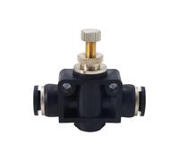 Weight Air Hose Coupler Hose Tube Flows Adjust Valves Connector for Various Applications Fast Push in Pneumatic Fitting