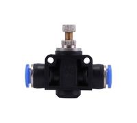 Weight Air Hose Coupler Hose Tube Flows Adjust Valves Connector for Various Applications Fast Push in Pneumatic Fitting