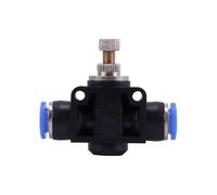 Weight Air Hose Coupler Hose Tube Flows Adjust Valves Connector for Various Applications Fast Push in Pneumatic Fitting