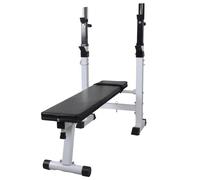 Weight Bench Adjustable Steel Padded 120x50x91-111cm Home Gym Compact FoldableXL