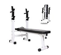 Weight Bench Home Adjustable Workout Bench Barbell Rack for Weightlifting Bed Household Folding Squat Rack Dumbbell Bench Crunches