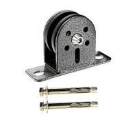 Weight Cable Pulley System - 4.33 Inch Silent Fixed Pulley Hoisting Sheave | Ground Sheave Wire Rope Guide Pulley | Steel Wheel Fixed Bearing Pulley Block 300kg Load.