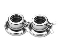 Weight Collars - 2x Spinlocks Barbell Clamps, Heavy Duty Hex Nut Locking, Cast Iron Secure Grip, Cast Iron Secure Grip System | For Strength Training, Gym Workout, Lifting Safety & Home Fitness