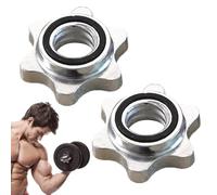 Weight Collars Dumbbell Clamps | 2 Collars with Weight Locks - Cast Iron Weight Stoppers, Replacement Screw Clamp for Sports, Weightlifting, Fitness
