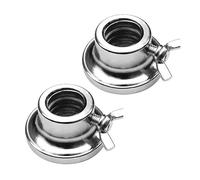 Weight Collars - Hex Dumbbell Nut Collars, 2 Swivel Lock Collars, Hex Dumbbell Nuts, Barbell Clamp | Iron Bar Clip