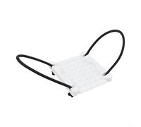 Weight Fixing Plate for Scuba Diving with Webbing Holder, and Functional for Secure Attachment of 1KG and 2KG Weight Blocks on Various Harnesses (White)