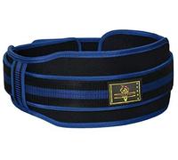 Weight Lifting Belt by AG, 5.5” Self-Locking Double Padded Neoprene Back & Core Support for Weightlifting, Bodybuilding, Gym, Workout, Men & Women (Black/Blue, XX-Large)