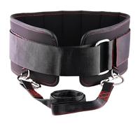 Weight Lifting Belt for Squat Belts, 30.7 in Polyester Heavy Duty Belt with 55.3 in Adjustable Fastening Strap and 40.2 in Auxiliary Strap, for Pull-Up Assist and Strength Training
