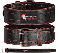 Weight Lifting Belt, Genuine Leather Belts for the Gym Men and Women,Stabilising Lower Back Support for Weightlifting Deadlift Workout Durable Comfortable & Adjustable with Buckle (XS 58-78cm)