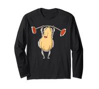 Weight Lifting Butternut Pumpkin Long Sleeve T-Shirt
