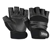 Weight Lifting Gloves Gym Training Workout Exercise Fitness Bodybuilding Cycling Rowing Sculling with Strap Support (Black, Medium)