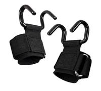 Weight Lifting Hooks, Gym Wrist Lifting Hooks Straps for Deadlift Barbell | Pull Up Iron Nylon Adjustable Anti-Slip Padded Wrist Support Strength Training Set of 1/2