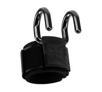 Weight Lifting Hooks, Gym Wrist Lifting Hooks Straps for Deadlift Barbell | Pull Up Iron Nylon Adjustable Anti-Slip Padded Wrist Support Strength Training Set of 1/2