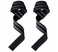 Weight Lifting Straps Fitness Padded Cotton Wrist Support Advanced Grips Dumbbell Bar Wraps Heavy Duty Gym Bodybuilding Straps Power Deadlift Barbells Non Slip Exercise, 1 Pair
