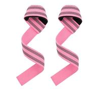 Weight Lifting Wrist Straps 1 Pair Antislip Weight Lifting Straps Deadlift For Heavylifting Bodybuilding And Powerlifting for Men Women(Pink)