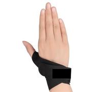 Weight lifting Wrist Straps 1 Pcs Wrist Thumb Support Brace For Tendonitis Breathable Protector Guard Straps Fits Right Left Hand(Black Right M)