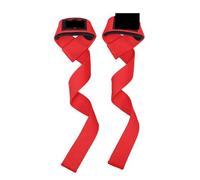 Weight lifting Wrist Straps 1Pair Weightlifting Wrist Straps Sport Grip Strap Cellular Silicone Non-Slip Gym Hard Pull Strength Training Unisex(B2 Red)