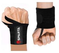 Weight lifting Wrist Wraps - Professional Grade with Thumb Loops - Powerlifting, Strength Training gym fitness fist straps. Wrist Supports Braces Men & Women - Sold as Pair & One Size Fits All