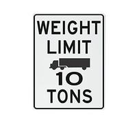 Weight Limit 10 Tons Metal Sign Vintage Warning Street Aluminum Metal Tin Sign for Indoor Outdoor Garden Patio Yard Door Farmhouse Wall Art Home Decor 12x16 Inches Print Poster