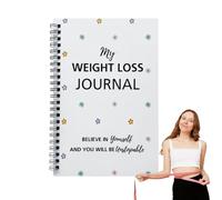 Weight Loss Tracker Journal - Daily Diet, Fitness Log, Long-Term, Health & Wellness Planner | Meal & Exercise Workout Progress Tracker