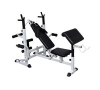 Weight Multi Bench Universal Gym Exercise Training Fitness Station vidaXL