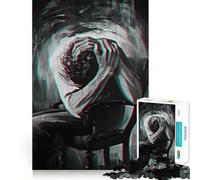 Weight of Sorrow Adults 1000 Pieces Puzzle Mind Training Fun Burr Free Clean Cut Pieces Heartwarming Gathering Activity (38x52cm)